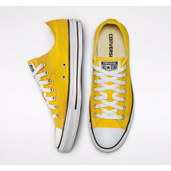Classic Converse Unisex Chuck Taylor All Star Low Sneaker Lemon Yellow - Picture 2 of 10